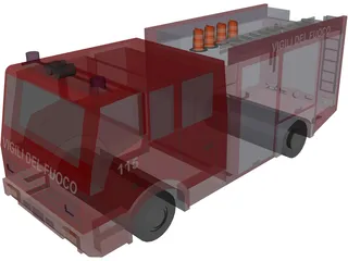 Iveco Firetruck 3D Model