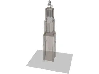 Onze Lieve Tower 3D Model