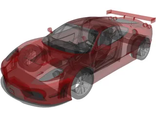 Ferrari F430 GT2 3D Model