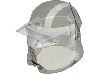 Star Wars AT-TE Gunner Helmet 3D Model