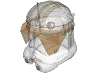 Commander Cody Helmet 3D Model