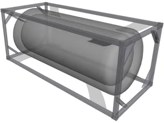 Container Tank Frame 20ft 3D Model