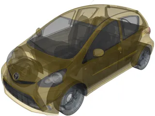 Toyota Aygo (2013) 3D Model