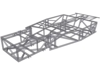 Kit Car Frame 3D Model