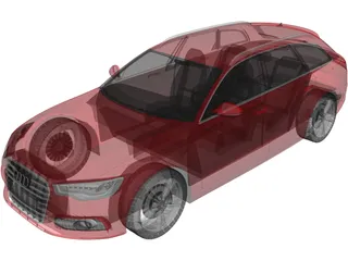 Audi S6 Avant (2013) 3D Model