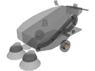 Tennant 414 Air Sweeper 3D Model