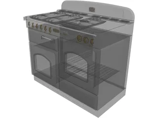 Cooker Retro 3D Model