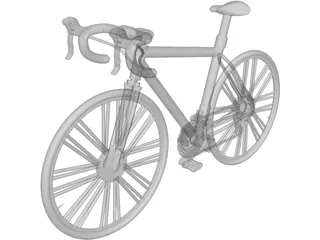 Race Bicycle 3D Model