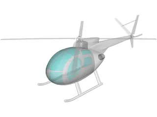 Hughes OH-6A Cayuse 3D Model