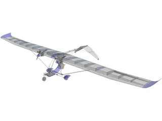 Ultra Light Aircraft 3D Model