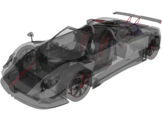 Pagani Cinque Roadster 3D Model