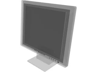 TFT Monitor 3D Model
