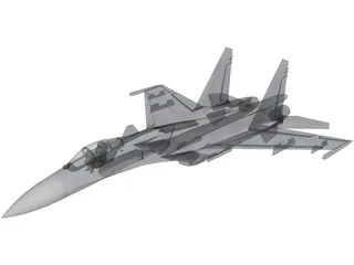 Sukhoi Su-35 Super Flanker 3D Model