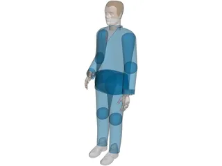 Man Worker 3D Model