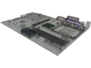 Motherboard 3D Model