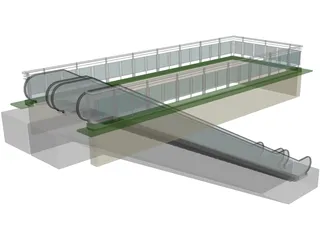 Escalator 3D Model