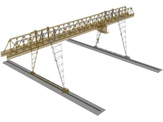 Gantry Crane 3D Model