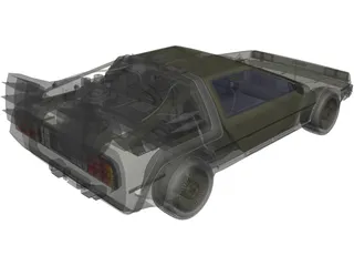 DMC DeLorean (1980) 3D Model