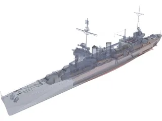 New Orleans class Heavy Cruiser 3D Model