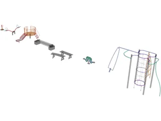 Playground Equipment 3D Model