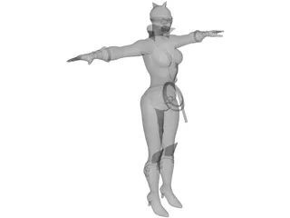 Cat Woman 3D Model