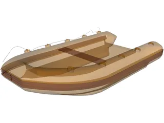 Zodiac Boat 3D Model