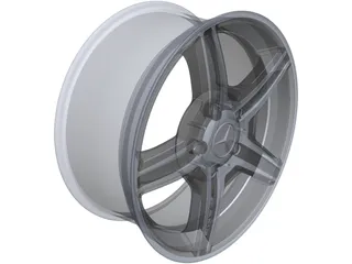 Mercedes-Benz AMG Alloy Wheel 3D Model