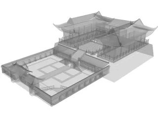 Asian Palace 3D Model