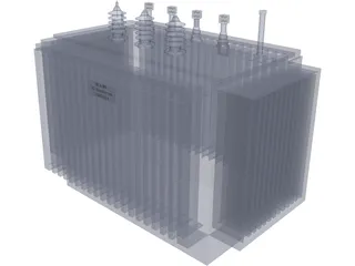 ABB 1000KVA Transformer 3D Model