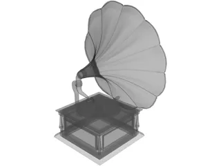 Gramophone 3D Model