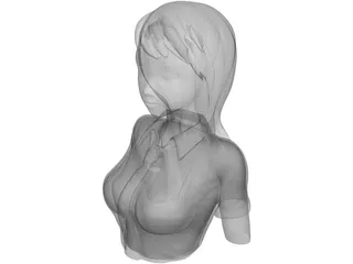 Kawaii Japanese Girl 3D Model
