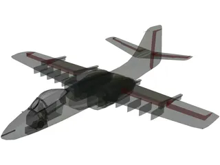 Northrop YA-9A 3D Model