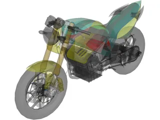 Honda Tiger Revo 200 3D Model