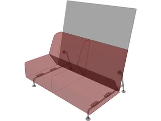 Bix Double Seat 3D Model