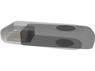 USB Flash Drive 3D Model