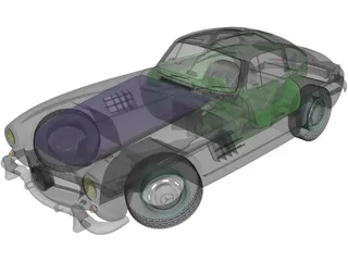 Mercedes-Benz 300SL Gullwing 3D Model