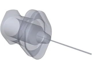 Luer Lock Needle 3D Model