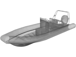 Raptor Rigid Inflatable Boat (Rib) 6.95m 3D Model