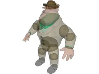 Al Character Safari Theme 3D Model