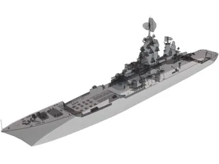 Kirov Russian Kreiser 3D Model