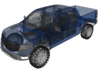 Ford F-150 SVT Raptor (2010) 3D Model