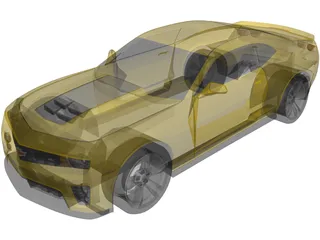 Chevrolet Camaro ZL1 (2012) 3D Model