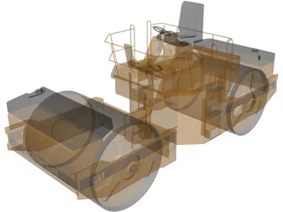 Caterpillar Compactor 3D Model