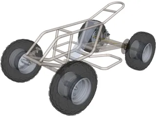 Mini ATV Chassis 3D Model