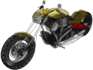 Harley-Davidson Custom 3D Model