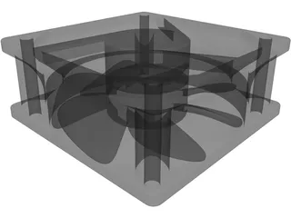 Axial Flow Fan 3D Model