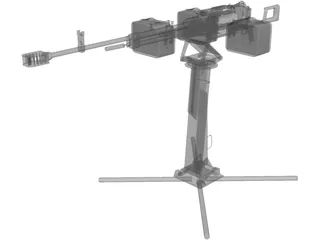 Kord Machine Gun 6P50-3 3D Model