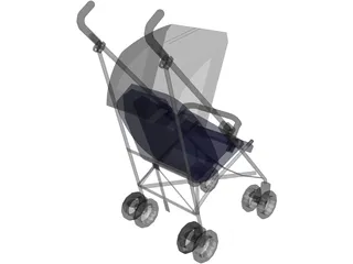 Quinny Stroller 3D Model