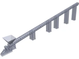 Helix Conveyor 3D Model