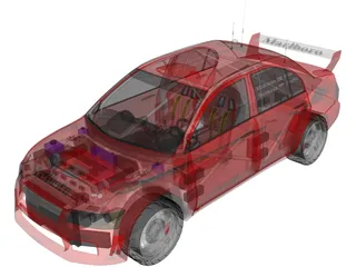 Mitsubishi Lancer WRC 3D Model